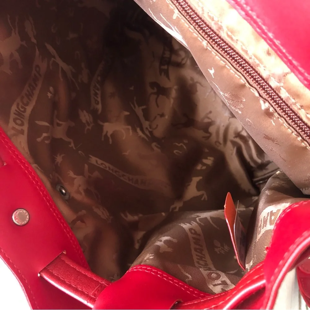 ❤️cutie❤️ lovely LongChamp  Le Pliage Cuir Backpack  extra small soft leather